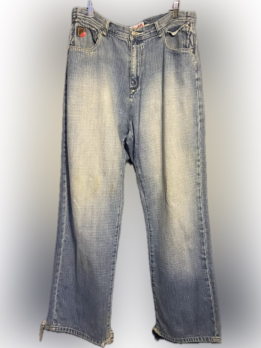 Akademiks Denim Jeans Sz 36 Blue Hip Hop Y2K Streetwear